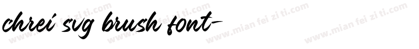 chrei svg brush font字体转换